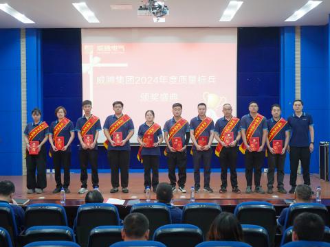 0638太阳集团官网电气集团召开2024年度质量月总结表扬大会